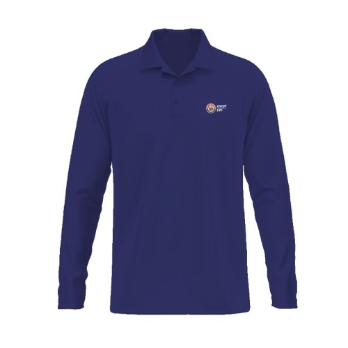 Corporate Polo Shirt - Long Sleeve Navy Blue