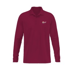 Corporate Polo Shirt - Long Sleeve Maroon