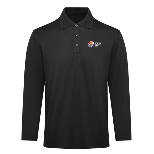 Corporate Polo Shirt - Long Sleeve Black (Extra Size)