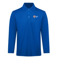 Corporate Polo Shirt - Long Sleeve Blue