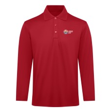 Corporate Polo Shirt - Long Sleeve Red